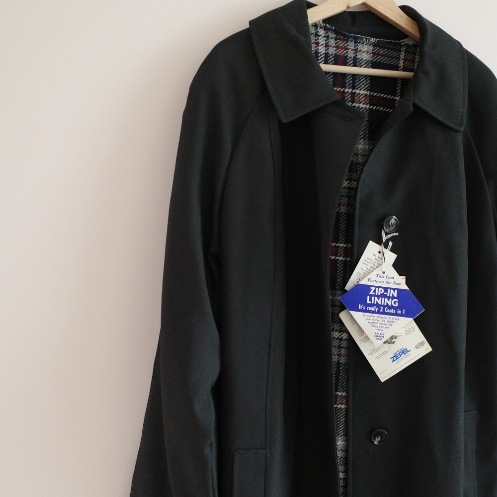 Vintage J&H Rainwear Dupont Zepel Deadstock Trench Coat